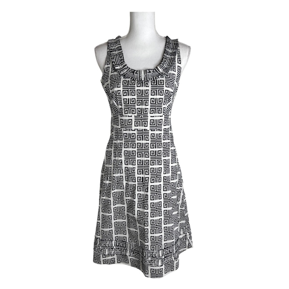 Tory Burch Black and White Sleeveless Dress Size 4